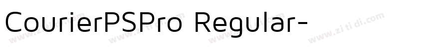 CourierPSPro Regular字体转换